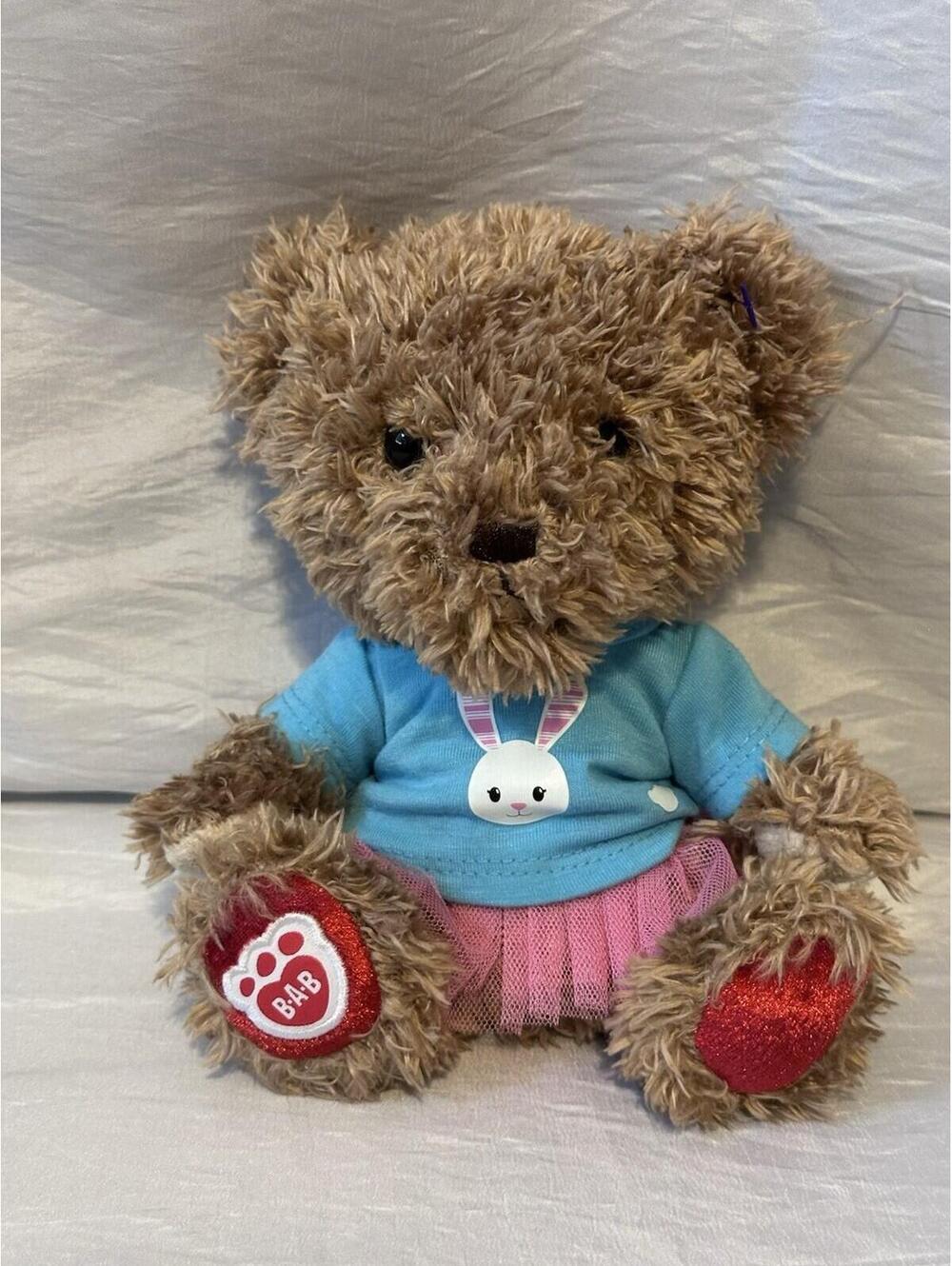Build A Bear Smallfry Buddy Timeless Teddy Plush 7" Brown Stuffed W/Tutu